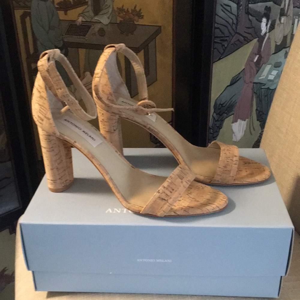 Antonio Melani Cork High Heeled Sandals SZ 8